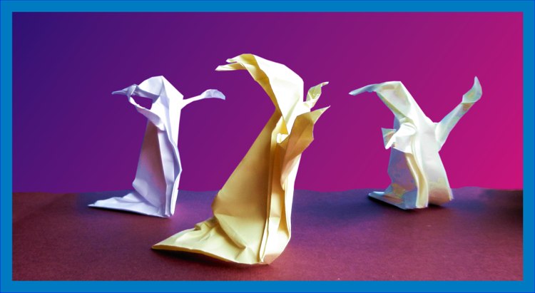 origami ghosts
