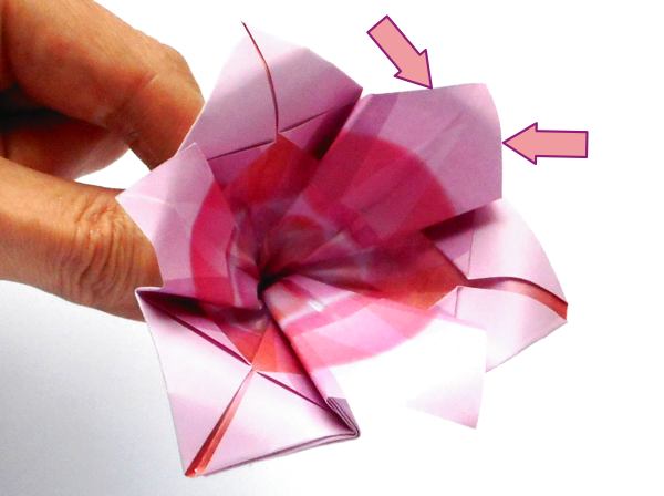 Fold an Origami gladiolus flower