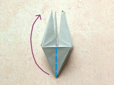 diagrammen voor een origami sprinkhaan