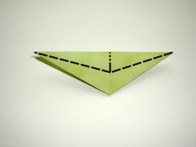 diagrammen voor een groene origami bloem