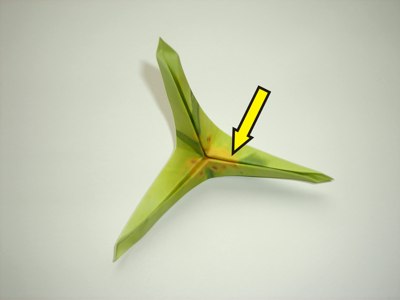 diagrammen voor een groene origami bloem