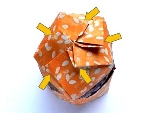 Origami hamburger tutorial