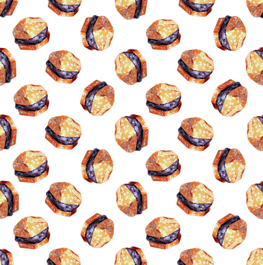 Hamburgers background pattern