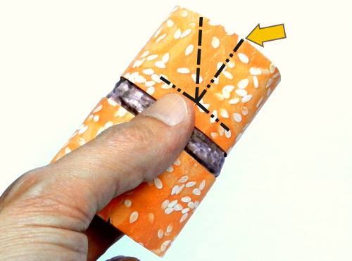 Origami hamburger tutorial