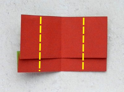 how to fold an origami red berry