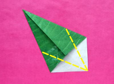 diagrams for making a large origami houseplant