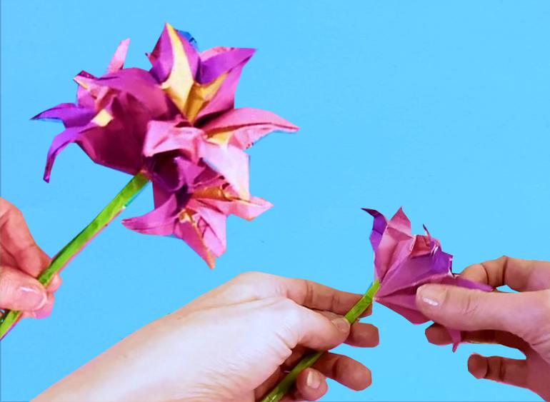 Make an Origami Hyacinth
