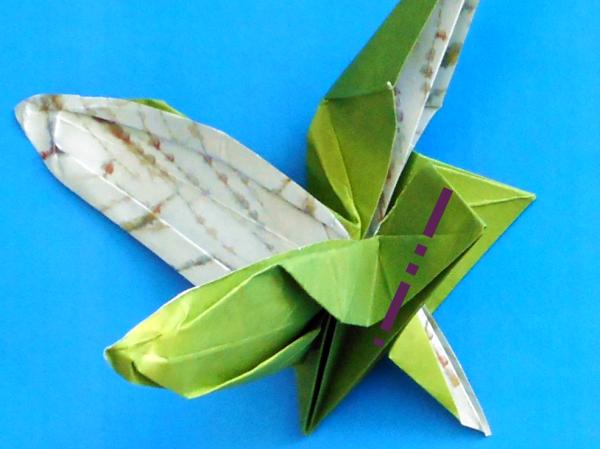 Origami insect vouwen