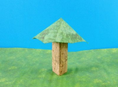 onderdeel van een japanse origami boom