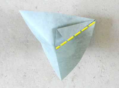 een japans origami boompje van papier knutselen