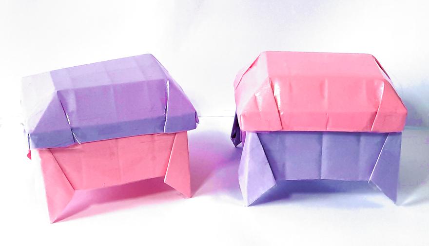 Origami sieradenkistje