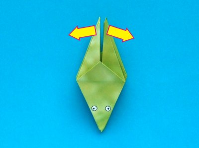 Origami Kikker vouwen