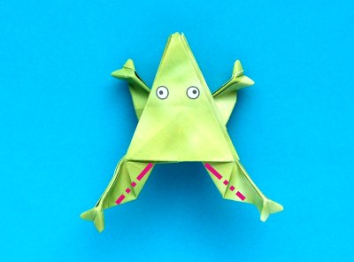 Fold an Origami Jumping Frog