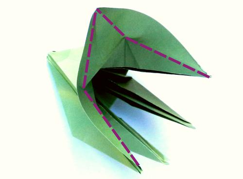 Fold an Origami jumping Grasshopper