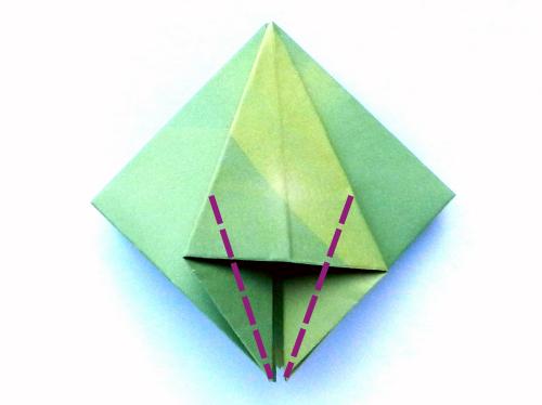 Fold an Origami jumping Grasshopper