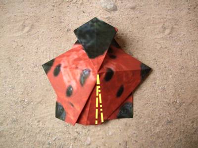 origami ladybug