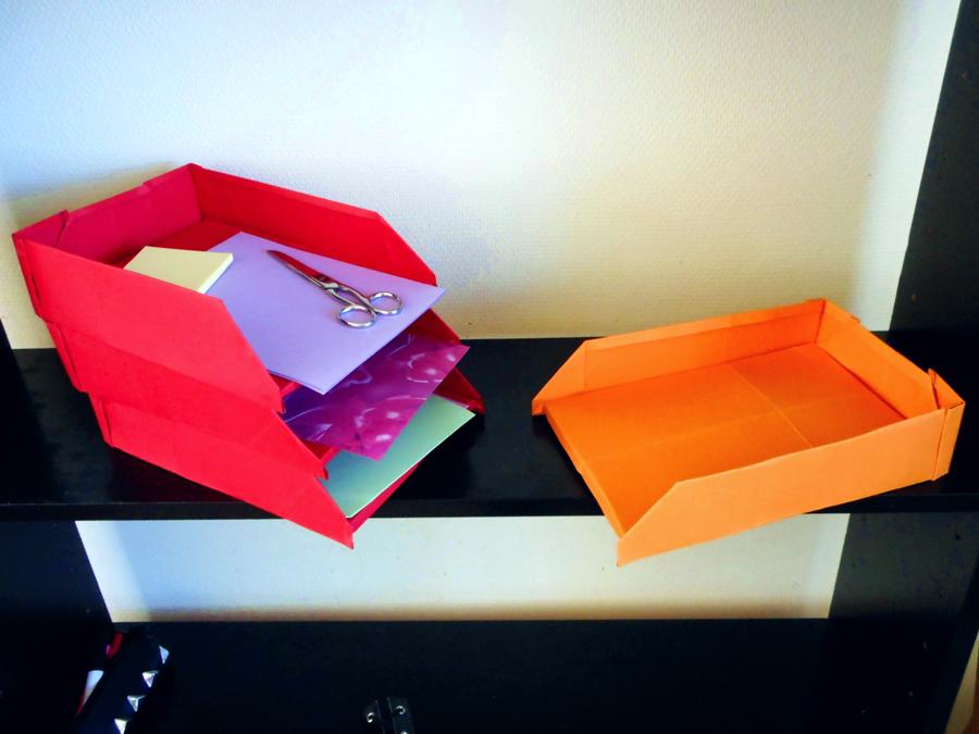 Origami Letter Trays
