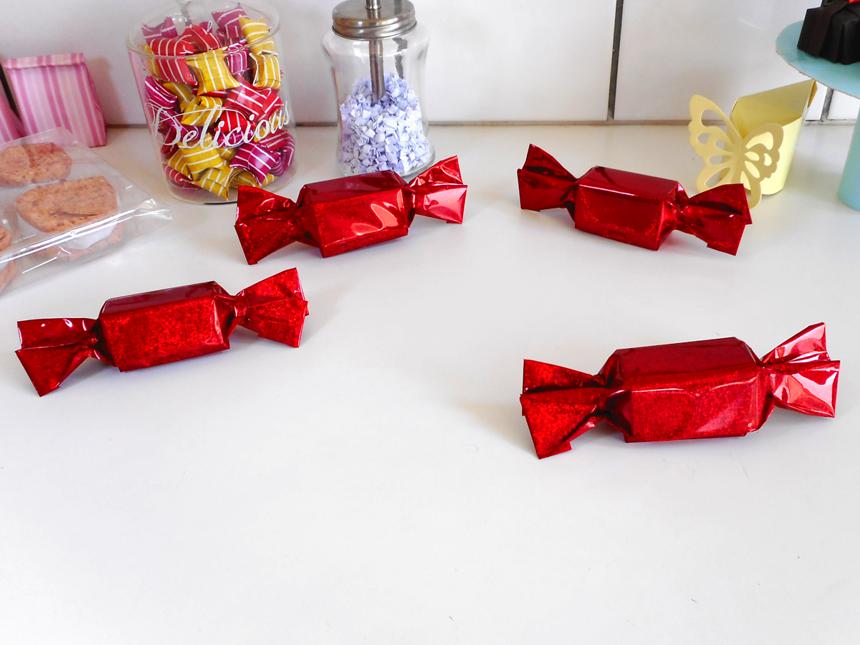 Origami candy shaped boxes