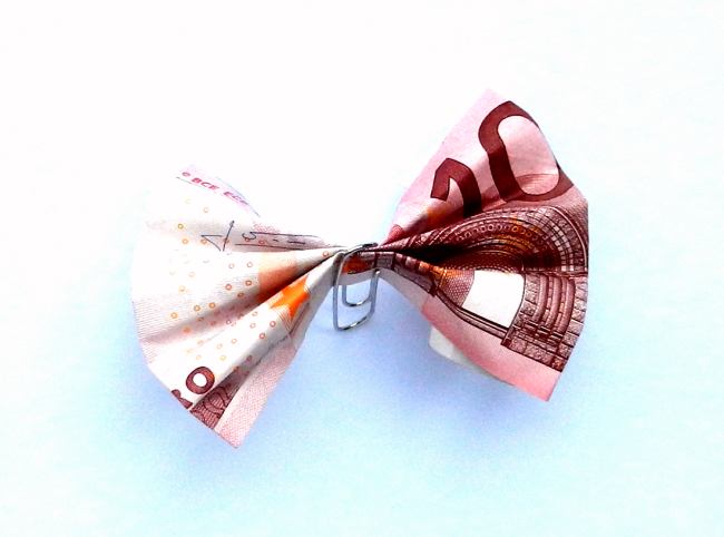 Money Origami bow