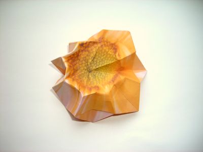an origami flower