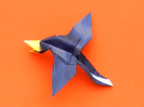 origami ornithocheirus van papier
