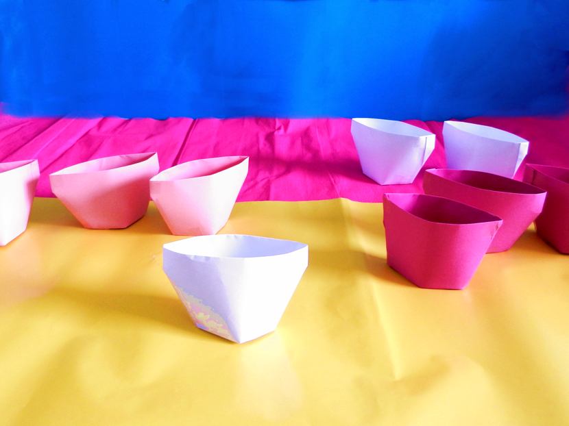 Origami vases