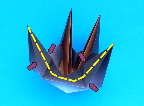 Origami Uil vouwen