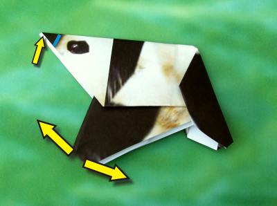 diagrams for an origami panda