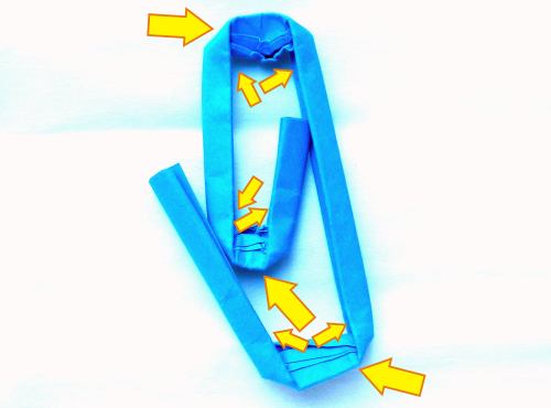 Make paper Origami paper clips