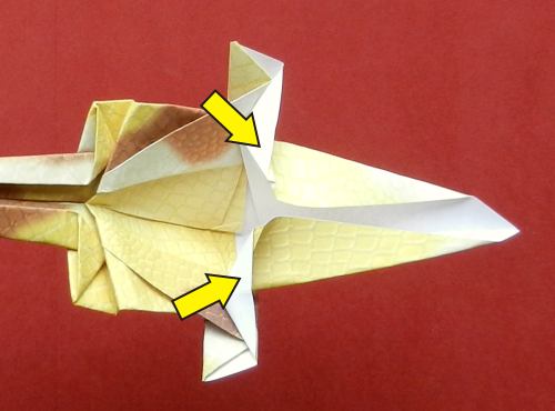 Origami Parasaurolophus diagrams