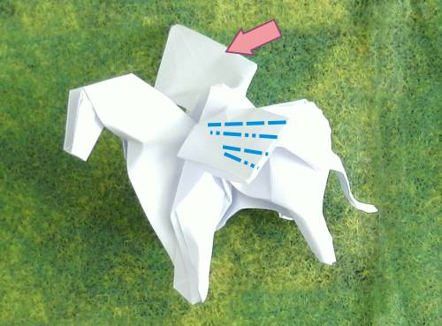 Een Pegasus paard maken van papier