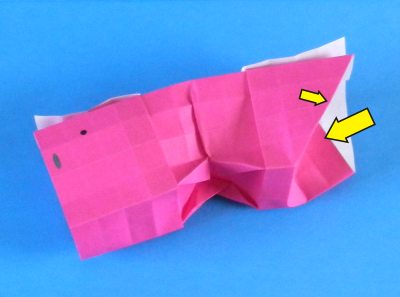 Origami Varken vouwen