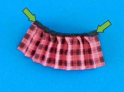 how to fold an origami plaid skirt