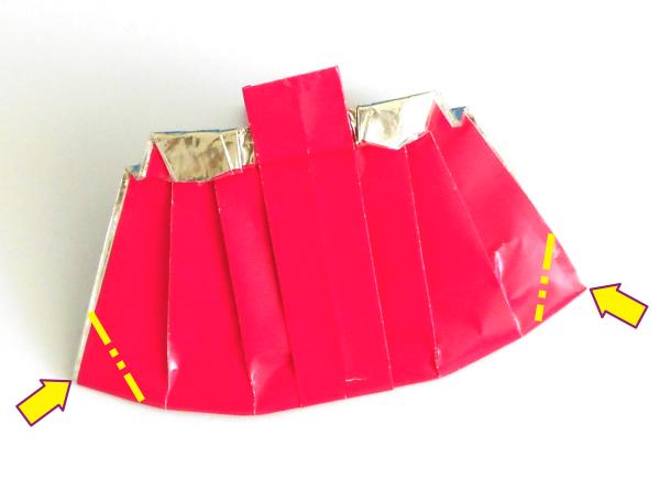 Origami portemonnee maken