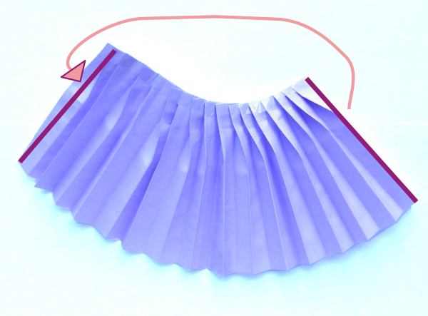Make an Origami plisse skirt