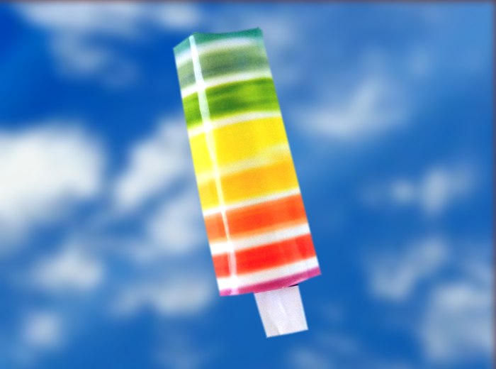Papercraft Fruity Rainbow Popsicle