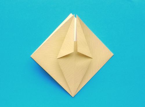 origami Pterodactyl step by step folding instructions