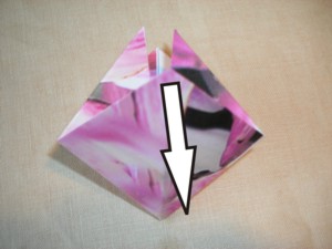 purple origami flower