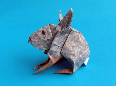 levensecht origami konijn