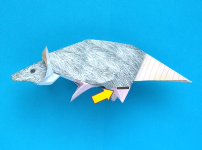 een rat van papier knutselen
