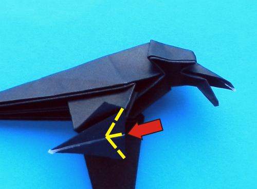 How to fold an origami Raven