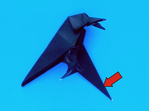 How to fold an origami Raven