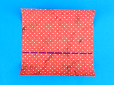 origami polka dot paper for folding a skirt