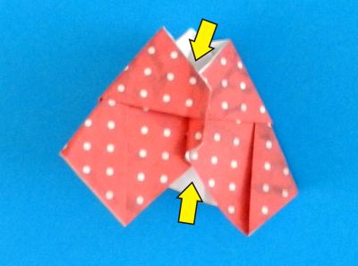 how to fold a polka dot origami skirt