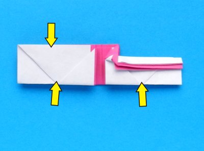 how to fold an origami ring with pink heart