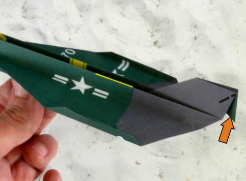 Origami Rocket Plane folding instructions