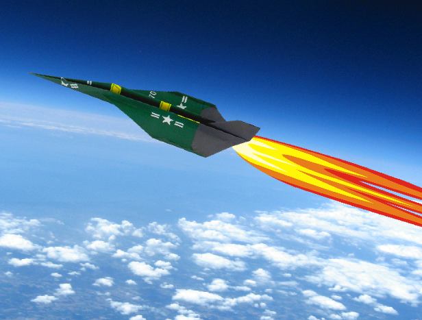 Origami Rocket Plane at high altitude