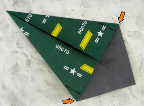 Origami Rocket Plane folding instructions