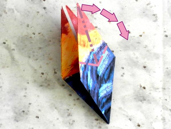 Origami haan vouwen