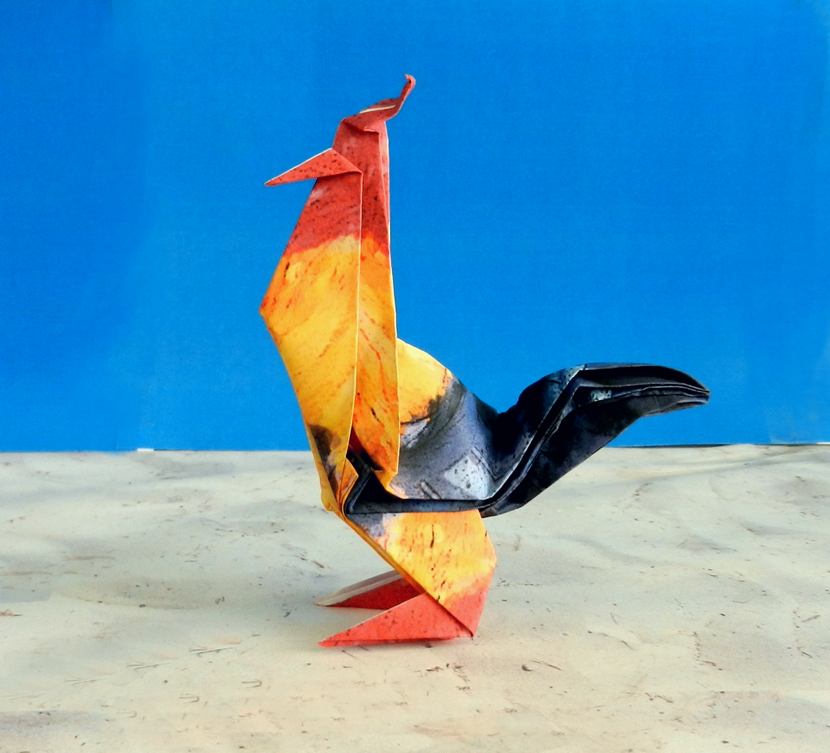 Origami Rooster